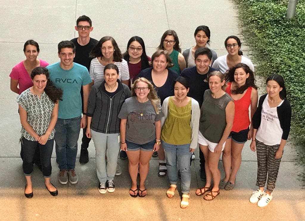 Group photo of Slupsky Lab members from 2018 summer