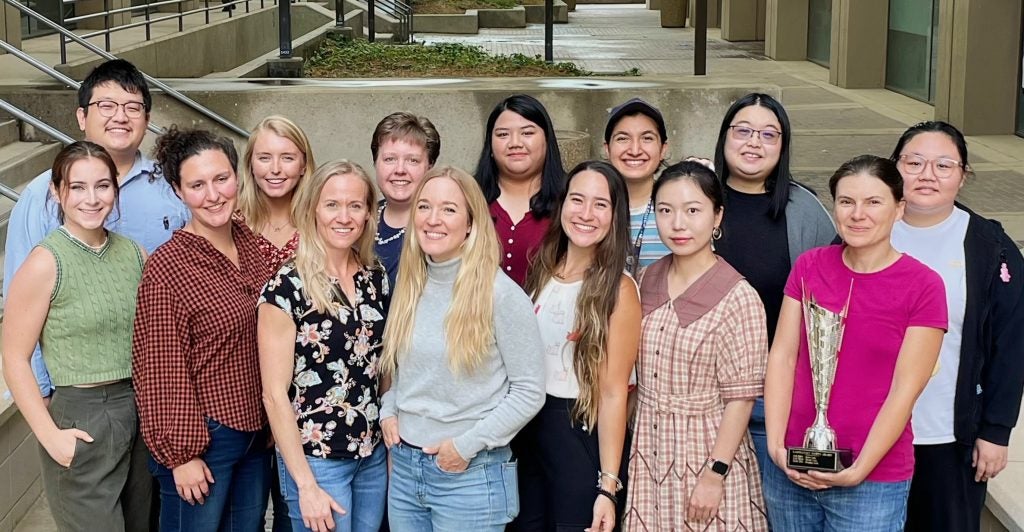 Group photo of Slupsky Lab members from 2022