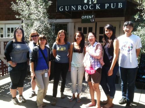 Lab lunch at Gunrock Pub (September, 2013)